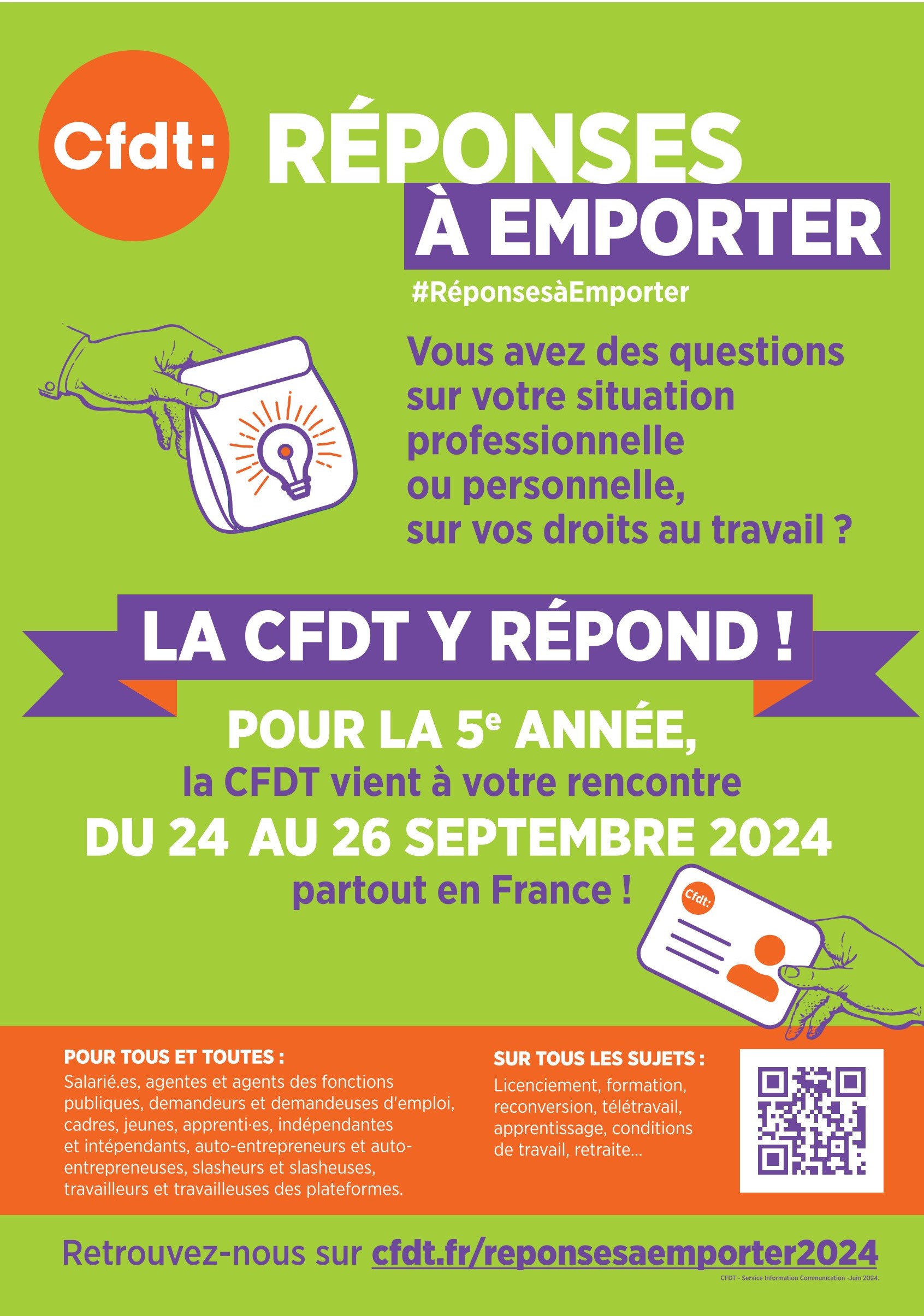 Réponses à emporter