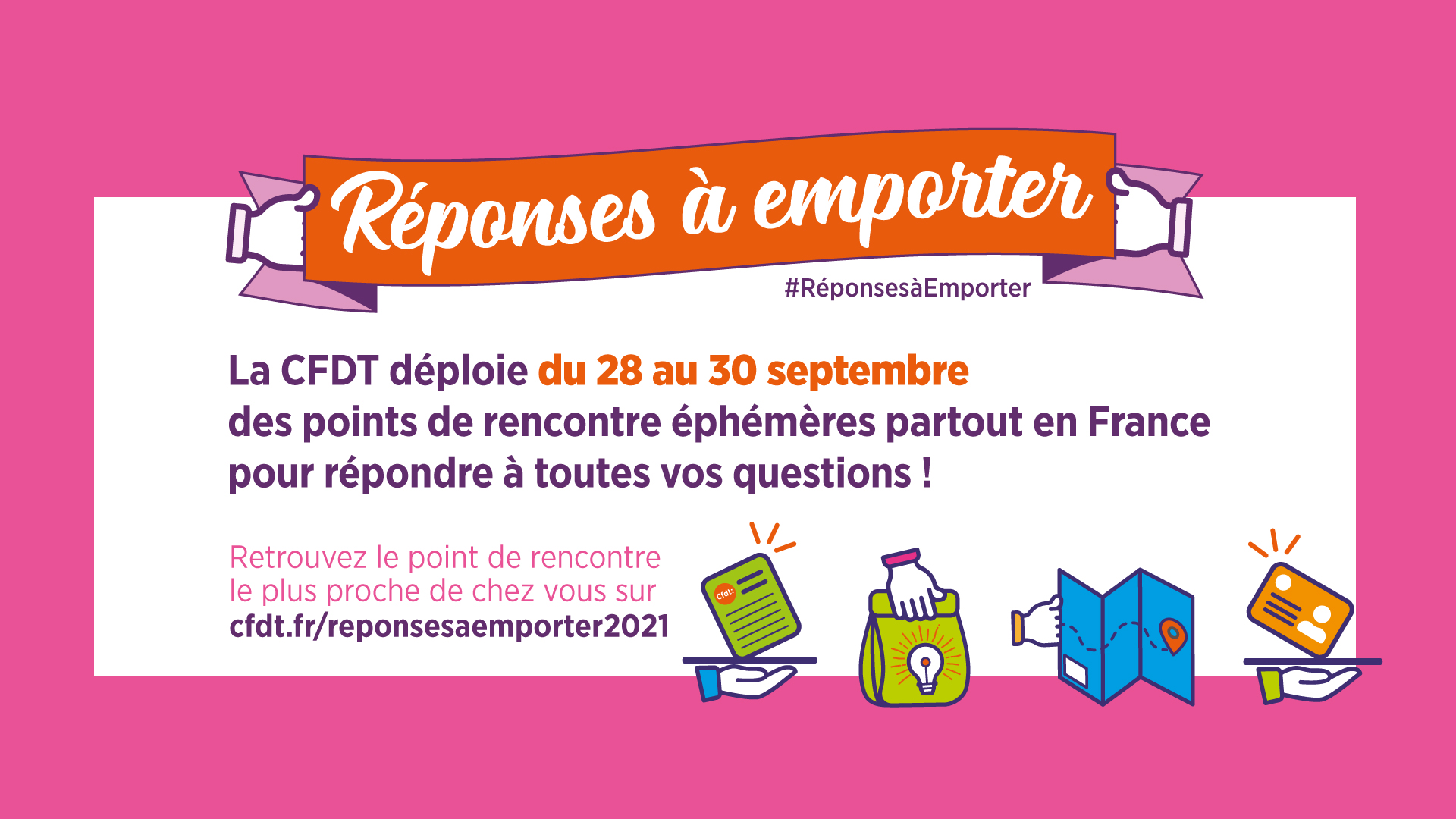 réponse à emporter