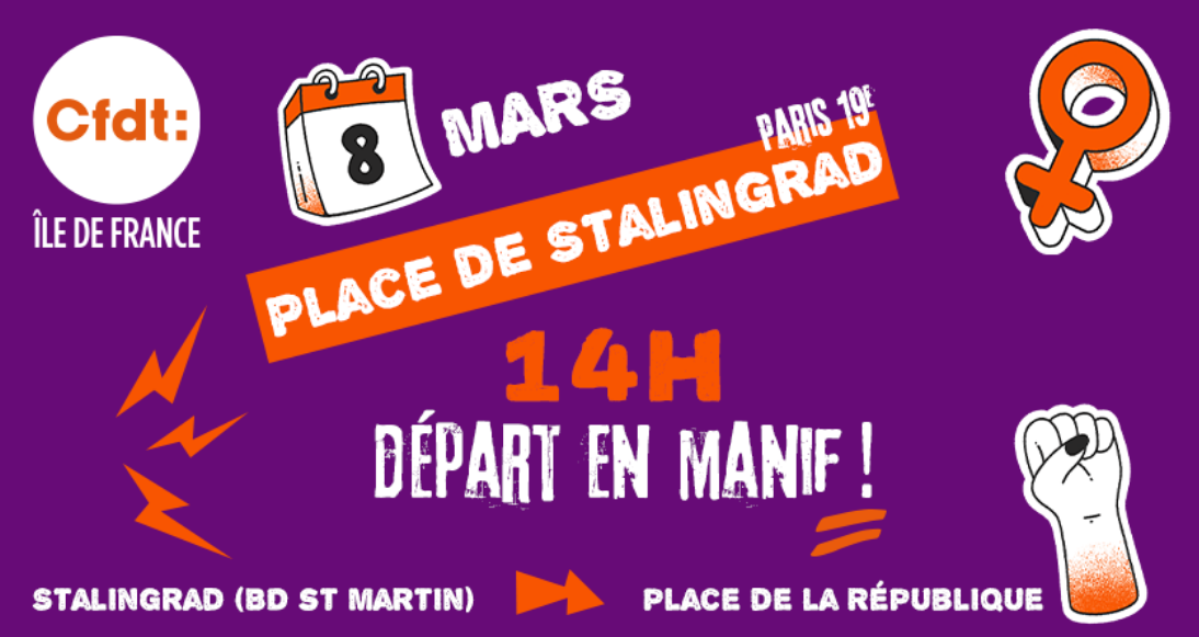 Le 8 mars est la journée internationale de lutte pour les droits des femmes.