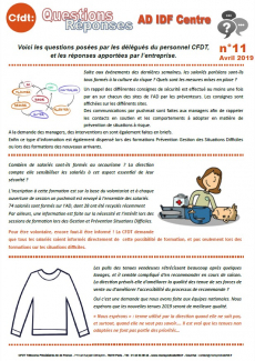 Questions Réponses numéro 11