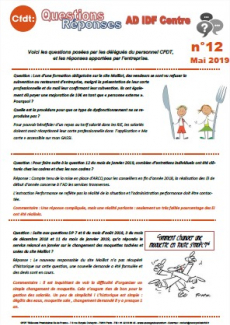 Questions Réponses numéro 12