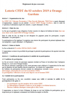 Règlement de jeu concours