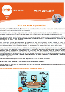 2020, une année si particulière…