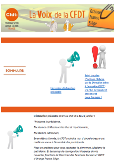 La Voix de la CFDT OFS : N°8 (Février 2025)