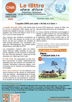 La lettre des élus DTSI – Novembre 2025