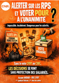[BOUYGUES TELECOM] ALERTER SUR LES RPS ET VOTER POUR A L'UNANIMITE ?