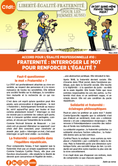 ACCORD POUR L'ÉGALITÉ PROFESSIONNELLE #10 : FRATERNITÉ : INTERROGER LE MOT POUR RENFORCER L'ÉGALITÉ ?