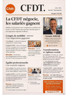 La CFDT négocie, les salariés gagnent