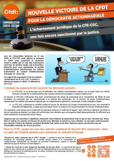 [ORANGE] Rémunération Nouvelle victoire de la CFDT pour la démocratie actionnariale.