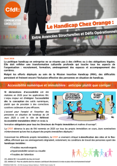 Le Handicap Chez Orange : entre Avancées Structurelles et Défis Opérationnels
