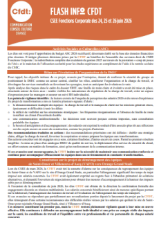 FLASH INFO du 20 mai 2026