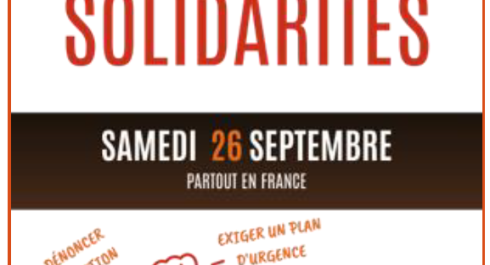 Marchons partout en France pour le climat, le vivant, la paix et la justice sociale.