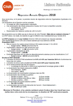 Négociation Annuelle Obligatoire 2018
