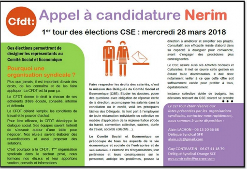 Appel à candidature NERIM