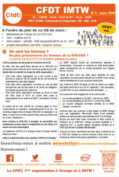 CFDT IMTW - n°3 - 2018