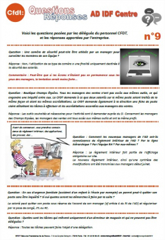Questions Réponses - n°9