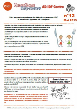 Questions Réponses numéro 12