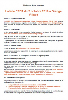 reglement jeu concour