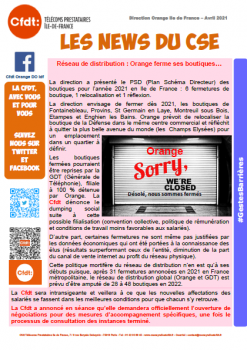 Les News du CSE Avril 