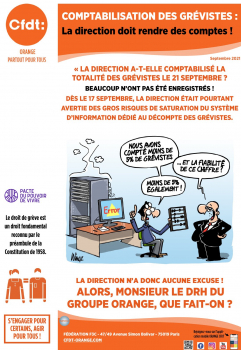 COMPTABILISATION DES GREVISTES : LA DIRECTION DOIT RENDRE DES COMPTES !!!