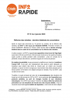 Réforme des retraites : dernière bilatérale de concertation