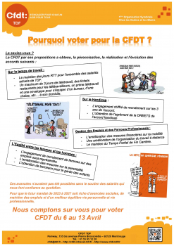 CFDT du 6 au 13 Avril