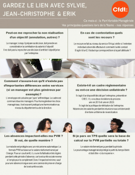 Gardez le lien avec Sylvie, Jean Christophe et Erik