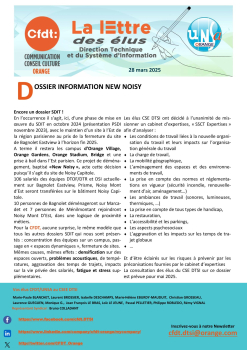 La Lettre des Elus DTSI - avril 2025