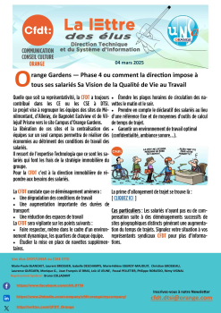 La lettre des élus dtsi