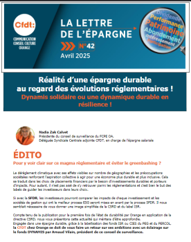 La lettre de l'épargne numéro 42