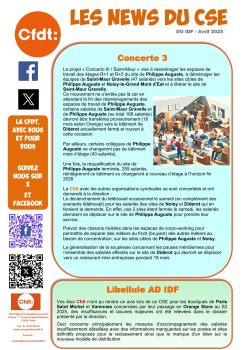 Les News du CSE - Direction Orange Ile-de-France – Avril 2025