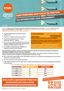 FONCTIONNAIRES SOUS STATUT DE FONCTION CES INFORMATIONS VOUS CONCERNENT ! 