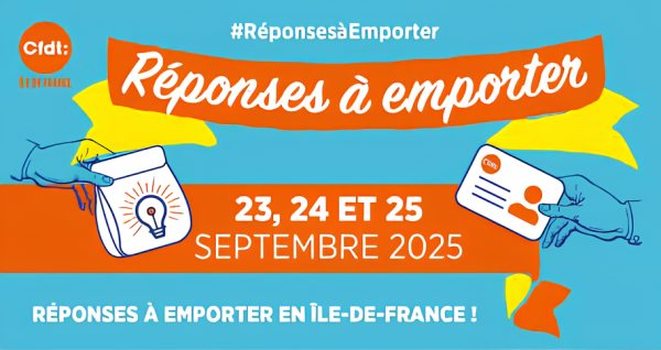 REPONSES A EMPORTER ! Le 23, 24 et 25 Septembre 2025