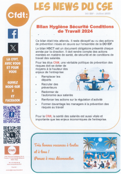 Les News du CSE - Direction Orange Ile-de-France – Juillet 2025