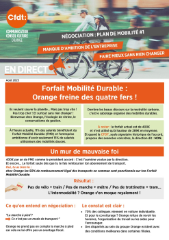 Négociation plan de mobilité #1 – Manque d’ambition de l’entreprise : faire mieux sans rien changer