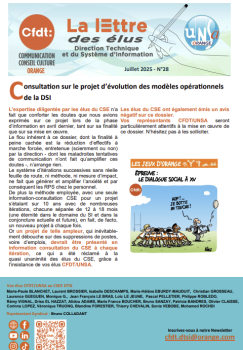 La lettre des élus DTSI - Juillet 2025 Partie 2