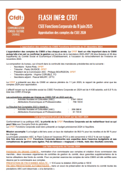 FLASH INFO /CSEE Fonctions Corporate comptes 2024