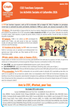 CSEE Fonctions Corporate : Les Activités Sociales et Culturelles 2026