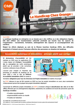 Le Handicap Chez Orange : entre Avancées Structurelles et Défis Opérationnels