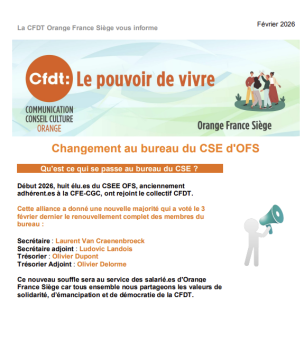 La Voix de la CFDT OFS : N°16 (Avril 2026)
