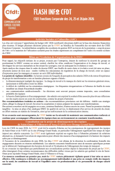 FLASH INFO du 24,25,26 juin 2026