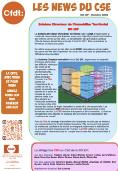 Les News du CSE - Direction Orange Ile-de-France – Octobre 2026