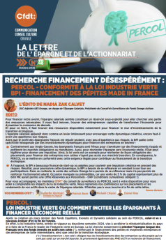 LA LETTRE DE L’ÉPARGNE N°48