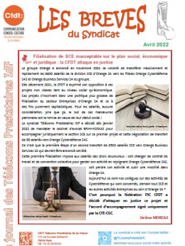 Les brèves du syndicat avril 2022