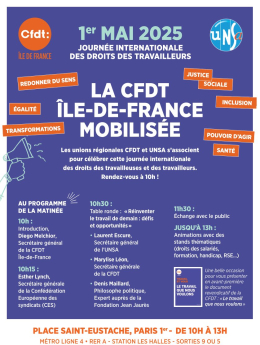 1er MAI 2025 LE TRAVAIL QUE NOUS VOULONS !