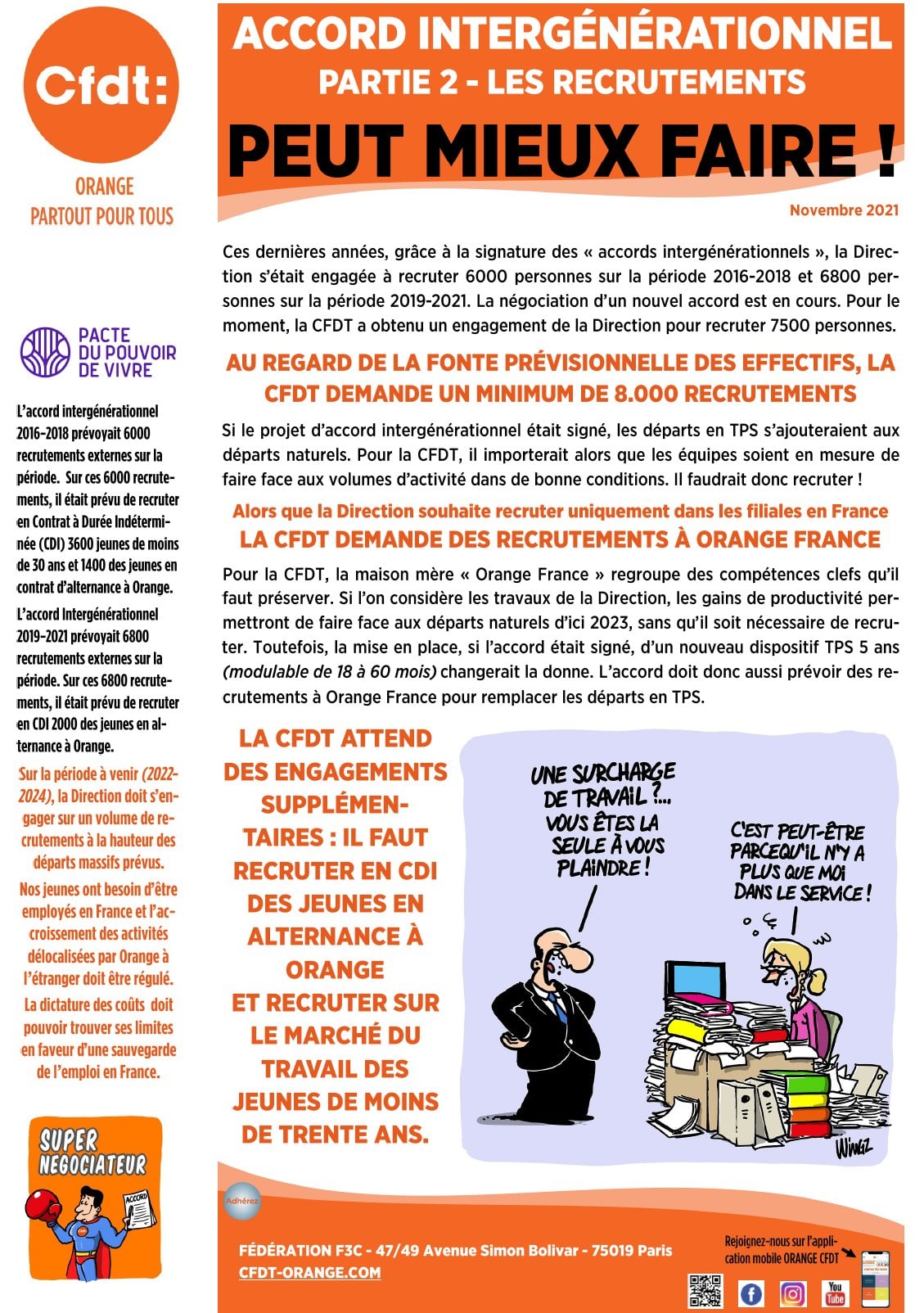 [ORANGE] ACCORD INTERGÉNÉRATIONNEL PARTIE 2 LES RECRUTEMENTS PEUT
