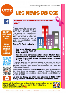 Les News du CSE - Direction Orange Ile-de-France – Octobre 2023