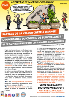 PARTAGE DE LA VALEUR CREEE A ORANGE