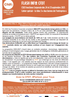 FLASH INFO du CSEE des 24 et 25 septembre 2025