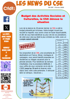 Les News du CSE - Direction Orange Ile-de-France – Février 2026